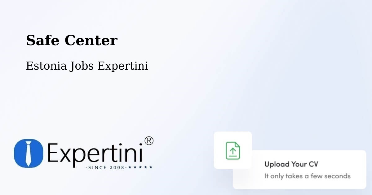 Safety Center – Vändra - Estonia Jobs Expertini
